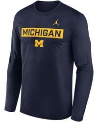 Nike - Michigan Primetime Legend 2-Hit Brand Dri-Fit College Long-Sleeve T-Shirt - Lyst