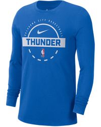 Nike - Oklahoma City Thunder Nba Practice Long-Sleeve T-Shirt - Lyst