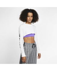 Nike Sportswear Langarm-Kurzoberteil für - Weiß
