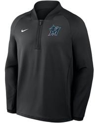 Nike - Miami Marlins Authentic Collection Dri-Fit Mlb 1/2-Zip Long-Sleeve Top - Lyst