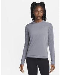 Nike - Dri-fit Crew-neck Running Top Polyester - Lyst
