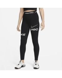 Nike - Pro Mid-rise Full-length Graphic Training Leggings - Lyst