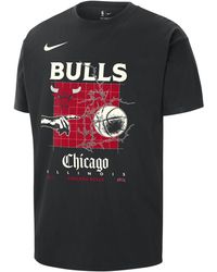 Nike - T-shirt max90 chicago bulls courtside nba - Lyst