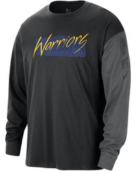 Nike - Golden State Warriors Courtside Nba Long-sleeve Max90 T-shirt - Lyst