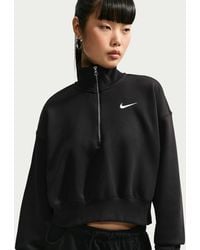 Nike - Sportswear Phoenix Fleece Oversized 1/2-zip Crop Sweatshirt - Lyst