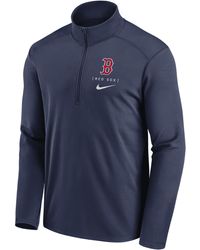 Nike - Boston Red Sox Franchise Logo Pacer Dri-fit Mlb 1/2-zip Jacket - Lyst