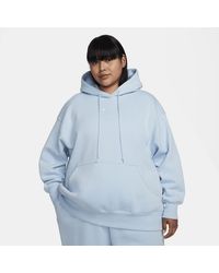 Nike - Felpa pullover oversize con cappuccio sportswear phoenix fleece - Lyst