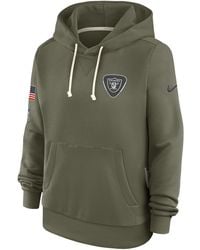 Nike - Las Vegas Raiders Salute To Service Sideline Dri-Fit Nfl Pullover Hoodie - Lyst