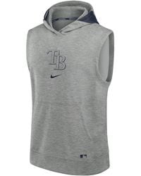 Nike - Los Angeles Dodgers Authentic Collection Early Work Men's Dri-fit Mlb Sleeveless Pullover Hoodie - Lyst