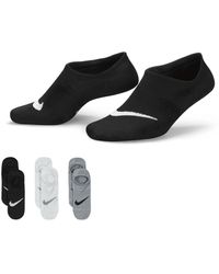 Nike - Everyday Plus Lightweight Training Footie Socks (3 Pairs) Polyester - Lyst