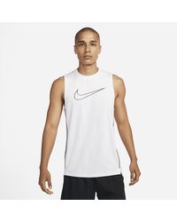 Nike Pro-Combat Dri-Fit Sleeveless Tee in Black for Men