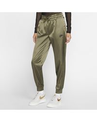 Nike Air Satin Tracksuit Bottoms - Green