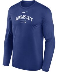 Nike - Kansas City Royals Authentic Collection Practice Dri-fit Mlb Long-sleeve T-shirt - Lyst