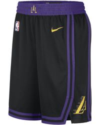 Nike - Los Angeles Lakers City Edition 2023/24 Dri-fit Nba Swingman Shorts 50% Recycled Polyester - Lyst