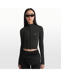 Nike - Skims Ribbed Seamless Cropped Full-Zip Jacket - Lyst