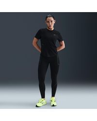 Nike - Swift High-Waisted 7/8 Running Leggings With Reflective Accents - Lyst
