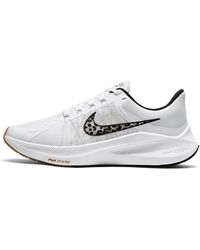 Nike Winflo 8 Premium Road Running Shoes In White,
