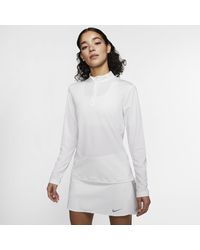 Nike Haut de golfà manches longues et demi-zip Dri-FIT UV Victory pour - Blanc