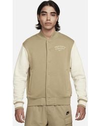 Nike - Sportswear Fleece Varsity Jacket Polyester - Lyst