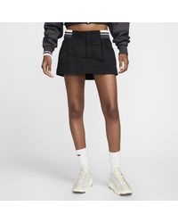 Nike - Sportswear Low-rise Canvas Mini Skirt - Lyst