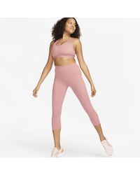 Nike - Universa Medium-support High-waisted Cropped Leggings With Pockets - Lyst