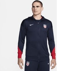 Nike - Usmnt Strike Dri-fit Soccer Hooded Track Jacket - Lyst