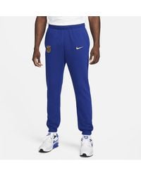 Nike - Pantaloni da calcio in french terry fc barcelona club - Lyst