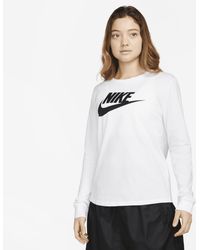 Nike - Sportswear Essentials Long-sleeve Logo T-shirt - Lyst