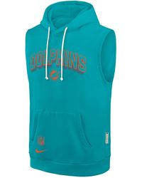 Nike - Miami Dolphins Sideline Dri-Fit Nfl Sleeveless Pullover Hoodie - Lyst