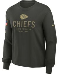 Nike - Kansas City Chiefs Salute To Service Sideline Dri-Fit Nfl Long-Sleeve T-Shirt - Lyst