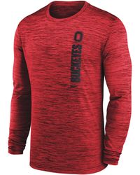 Nike - Ohio State Buckeyes Sideline Velocity Dri-fit College Long-sleeve T-shirt - Lyst