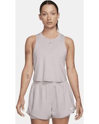 Nike - One Classic Dri-fit Cropped Tank Top Polyester - Lyst