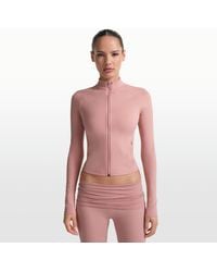 Nike - Skims Matte Mock-Neck Full-Zip Jacket - Lyst