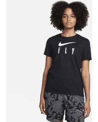 Nike - T-shirt con grafica dri-fit swoosh fly - Lyst