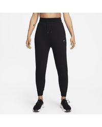 Nike - Dri-fit One High-waisted 7/8 French Terry Jogger Pants - Lyst