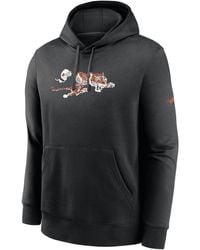 Nike Men's Cincinnati Bengals Rewind Shout Black Crew Sweatshirt