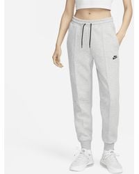 Nike - Sportswear Tech Fleece Mid-rise joggers Cotton - Lyst