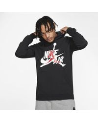 jordan qs split logo hoodie