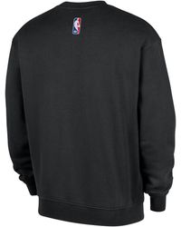 nike world tour pack graphic crew neck sweat in black