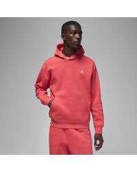 Nike - Felpa pullover con cappuccio e stampa jordan brooklyn fleece - Lyst