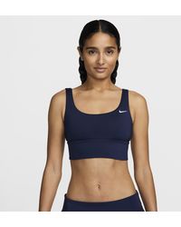Nike - Essential Scoop Neck Midkini Swim Top - Lyst