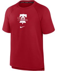 Nike - Philadelphia Phillies Authentic Collection Pregame Dri-fit Mlb T-shirt - Lyst