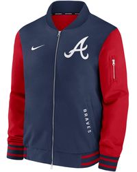 Nike - Boston Sox Authentic Collection Dugout Mlb Full-Zip Bomber Jacket - Lyst