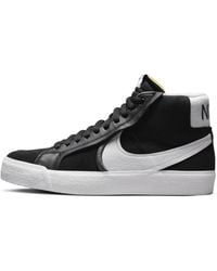 Nike Unisex Sb Zoom Blazer Mid Premium Plus Skate Shoes In Black,