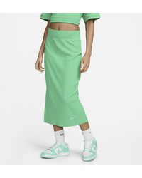 Nike - Sportswear High-waisted Ribbed Jersey Skirt - Lyst