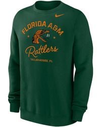 Nike - Club Fleece College (Florida A&M University) MenâCrew-Neck Sweatshirt - Lyst