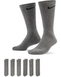 Nike - Everyday Cushioned Training Crew Socks (6 Pairs) - Lyst