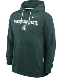Nike - Michigan State Sideline Dri-Fit College Pullover Hoodie - Lyst