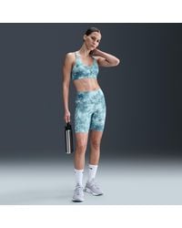 Nike - Zenvy Gentle-Support High-Waisted 8" Printed Biker Shorts - Lyst