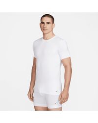 Nike - Dri-fit Essential Cotton Stretch Slim Fit Crew Neck Undershirt (2-pack) - Lyst